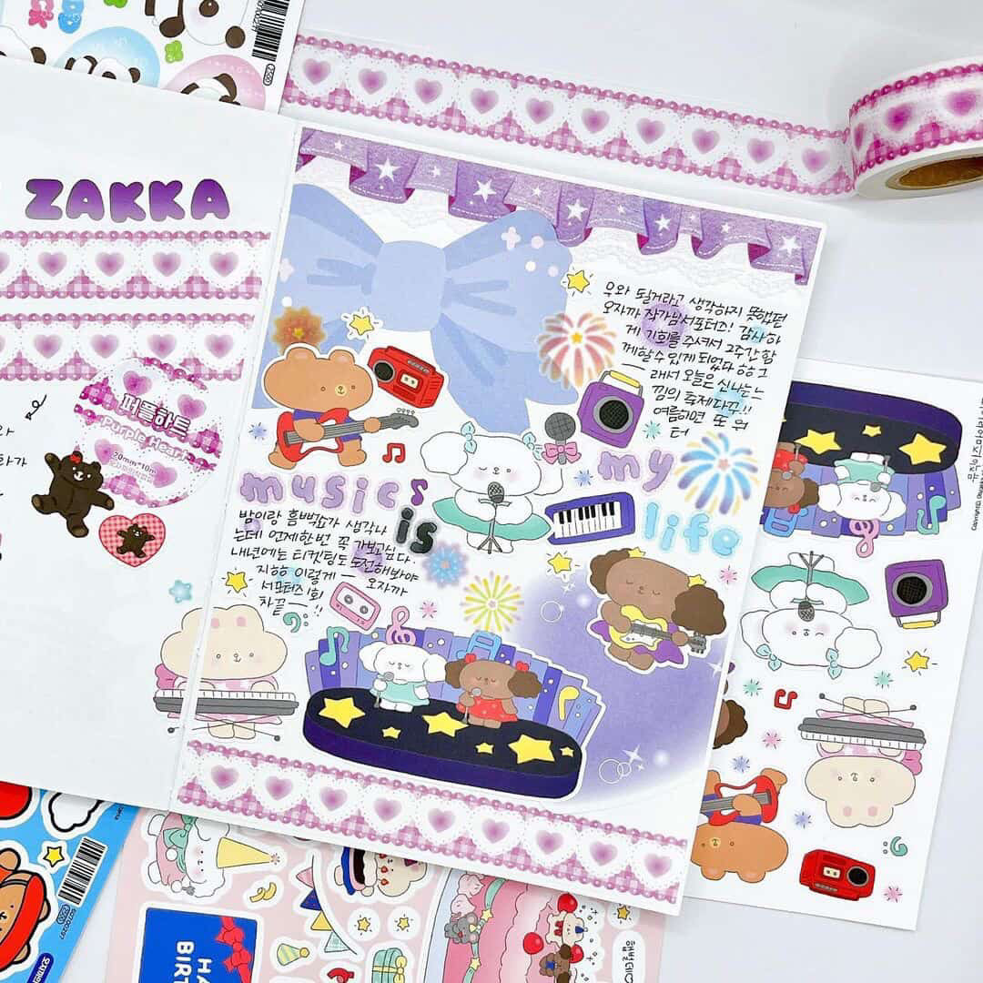 Oh Zakka Lace Heart Washi Tape