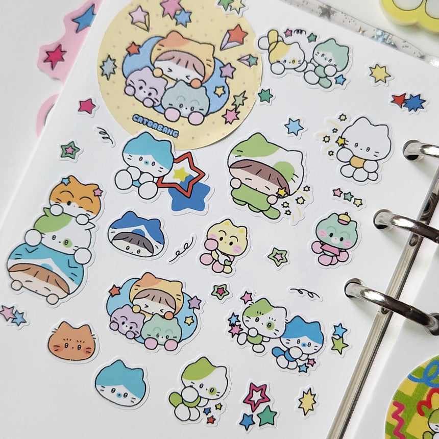 Catdabang Kitty Friends Kiss Cut Sticker Tape - Dandy Mail