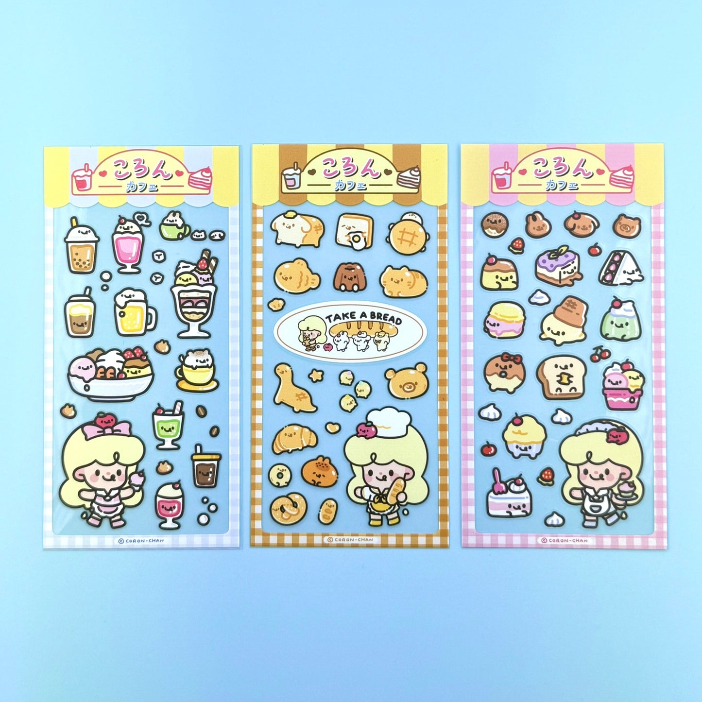 Coron Cafe Sticker Sheets - Dandy Mail