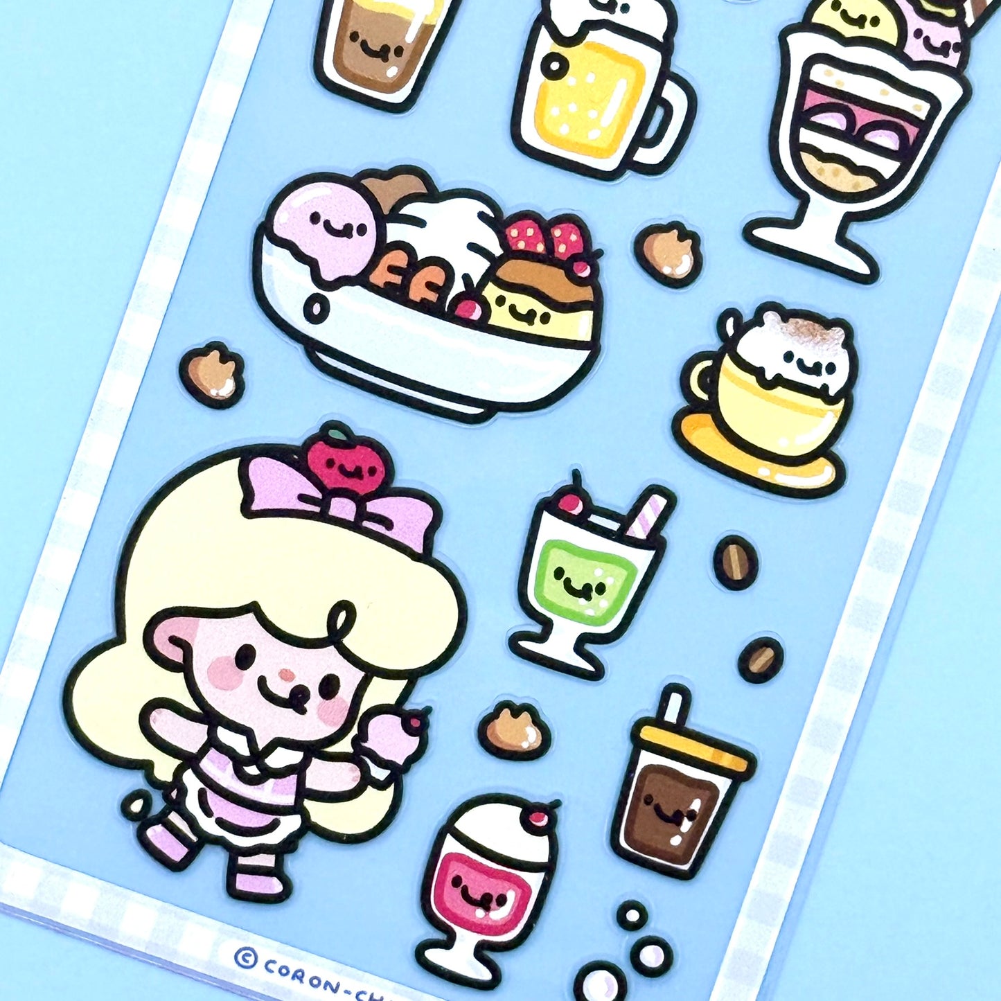 Coron Cafe Sticker Sheets - Dandy Mail