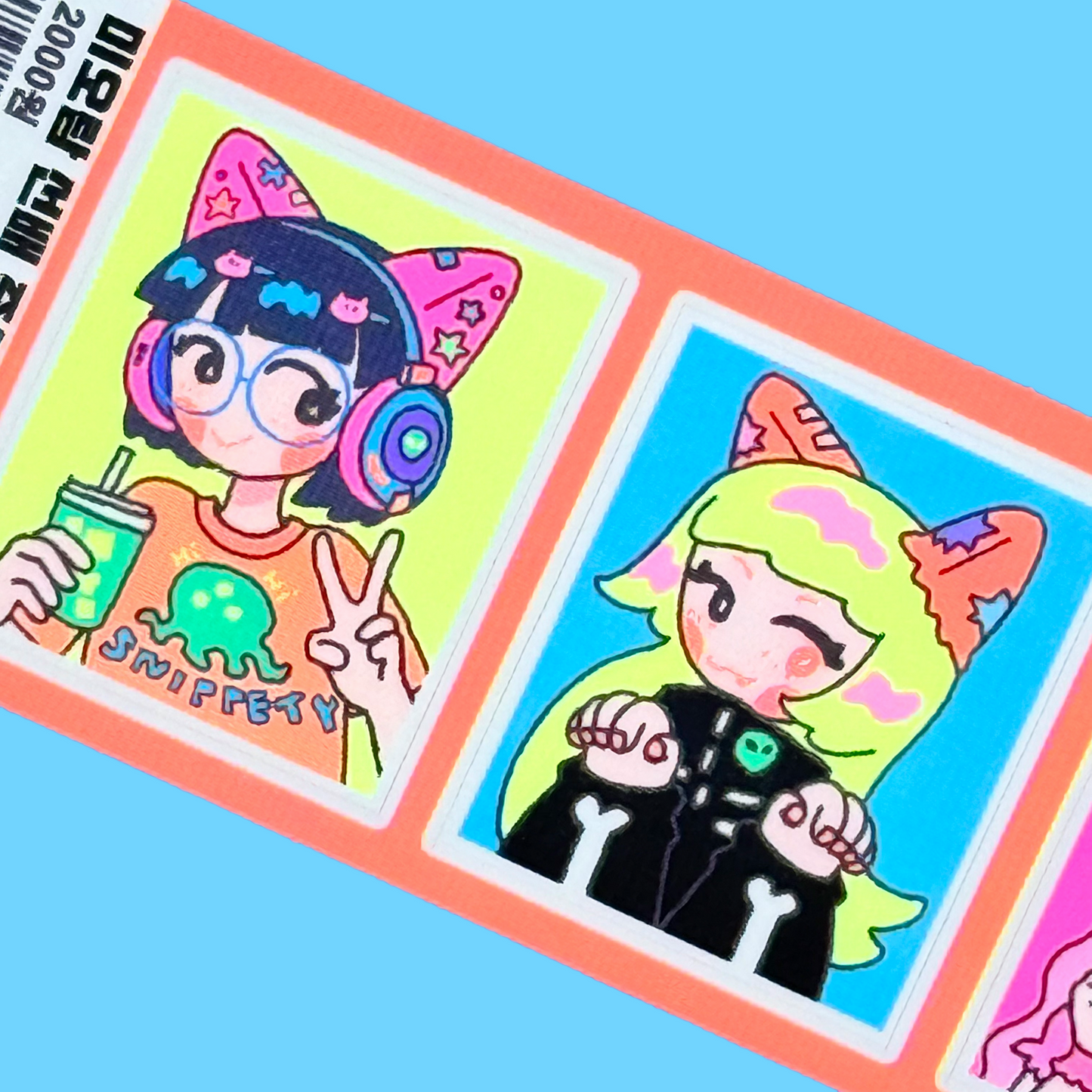Leenahoo Neon Profile Sticker Sheet - Dandy Mail