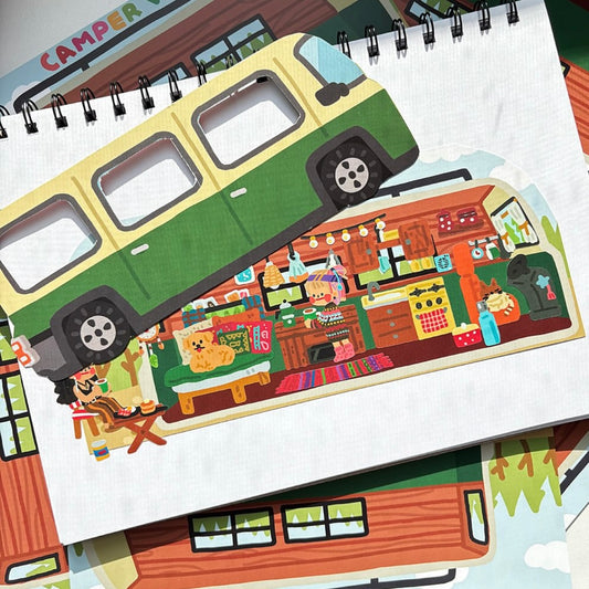Dinga Mart Camper Van Sticker Sheet - Dandy Mail