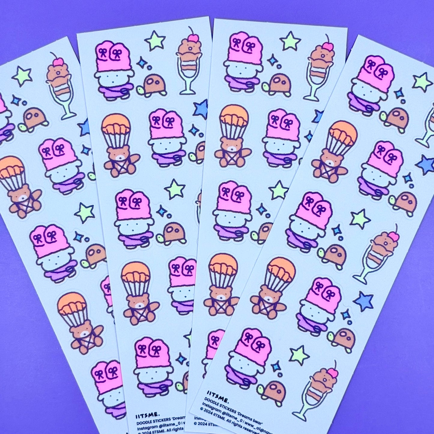 IITS ME Dreams Bear Sticker Sheet