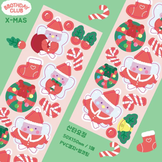 Bbothday Club Christmas Character Sticker Sheet