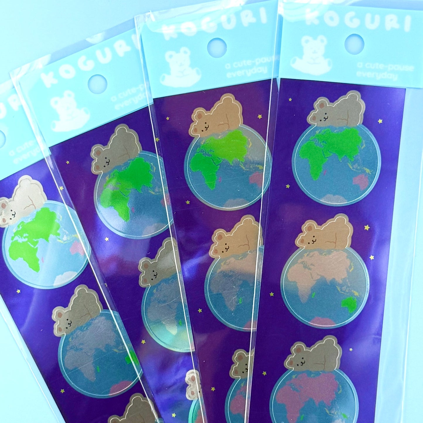 Koguri Bear World Sticker Sheet - Dandy Mail