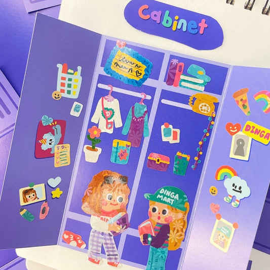 Dinga Mart Locker Sticker Sheet - Dandy Mail