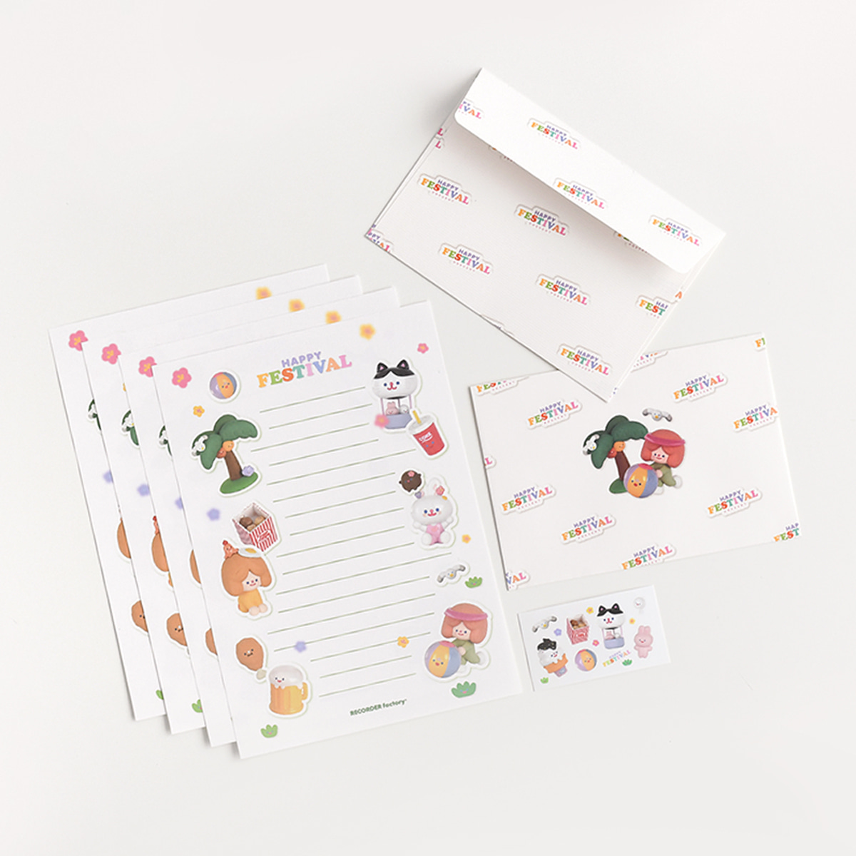 Recorder Factory Happy Festival Letter Set