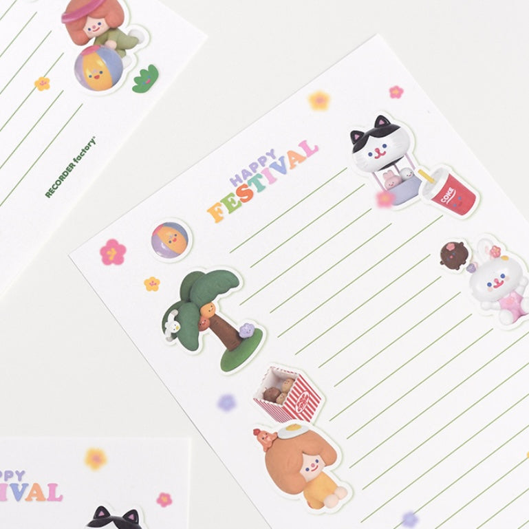 Recorder Factory Happy Festival Letter Set