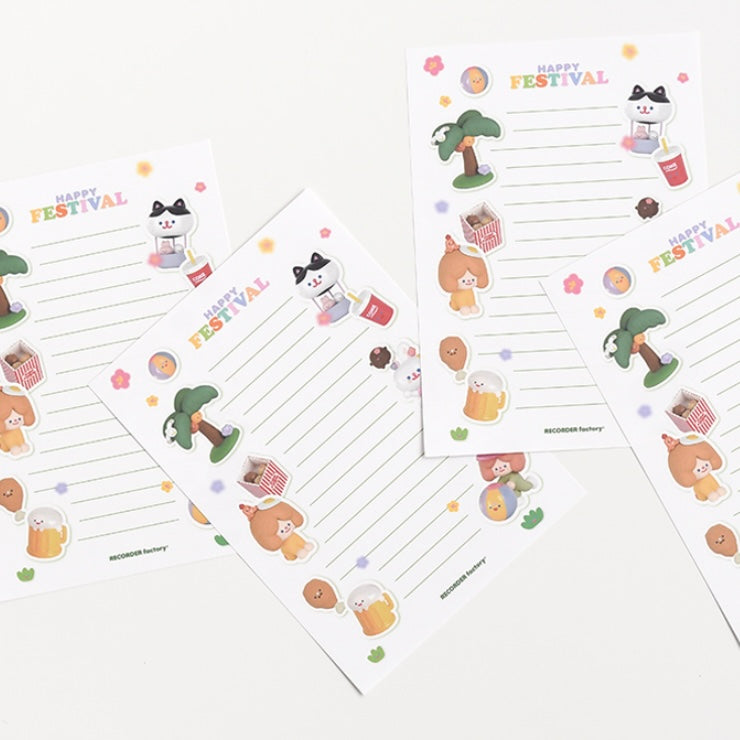 Recorder Factory Happy Festival Letter Set