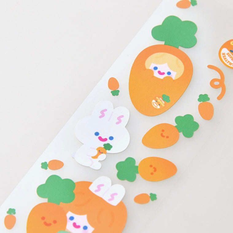 Recorder Factory Happy Carrot Sticker Sheet