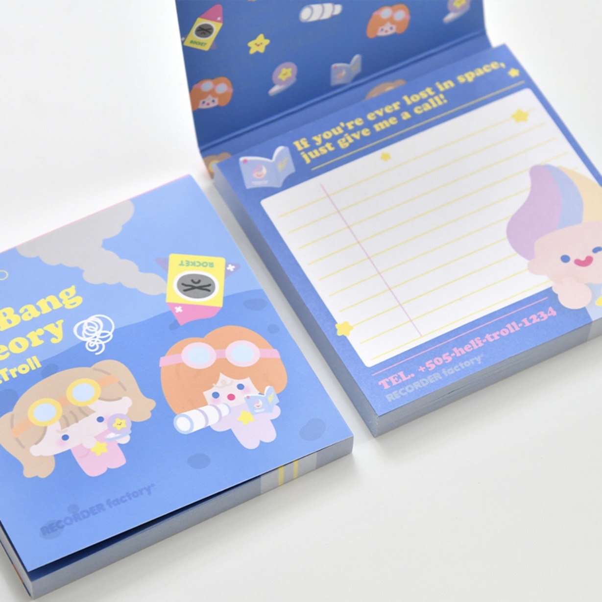 Recorder Factory Cosmo Traveler Memo Pad