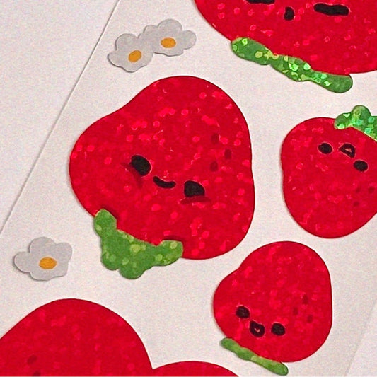 Pureureum Design BIG Strawberry Buddies Sticker Sheet