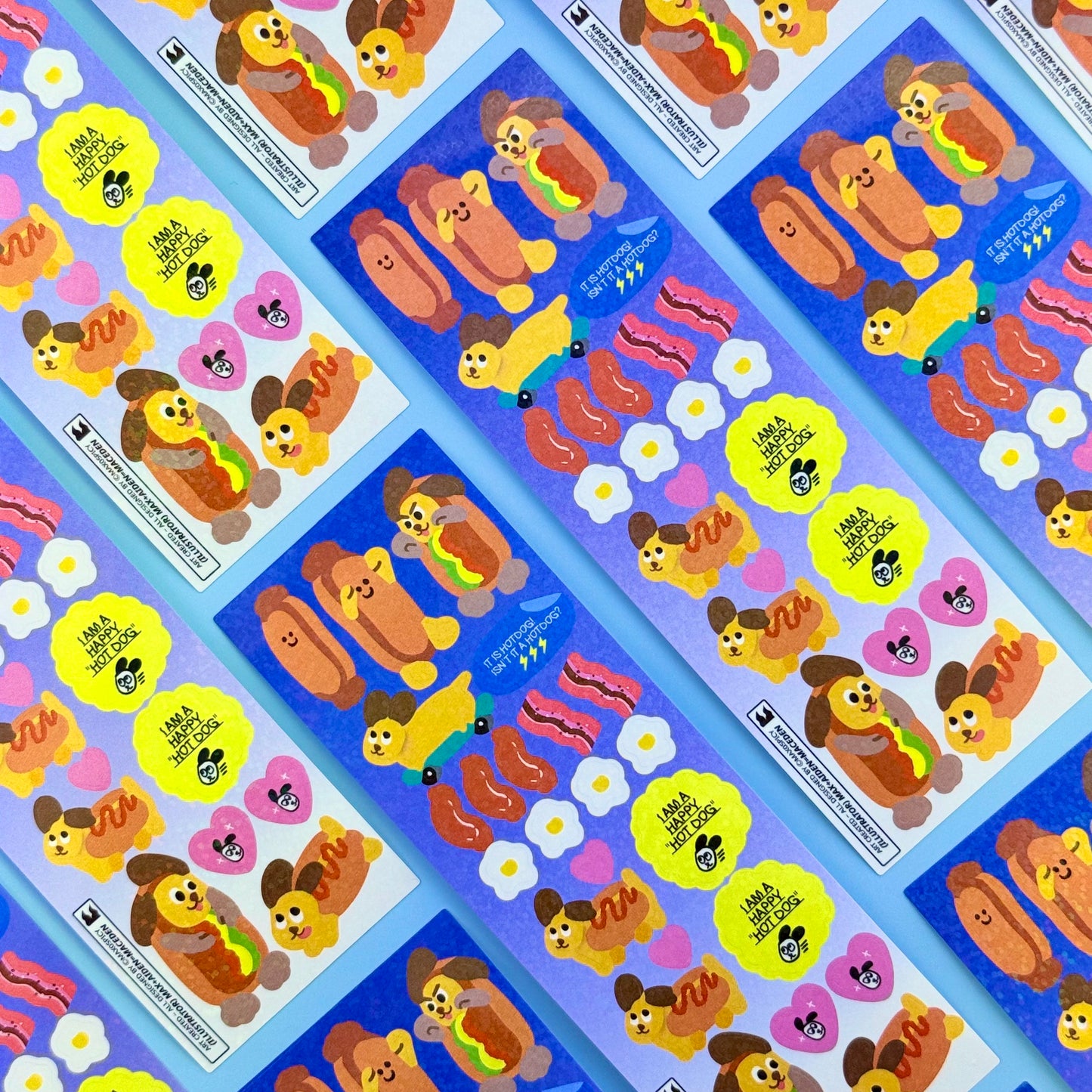 Max0Spicy Hot Dog Sticker Sheet - Dandy Mail