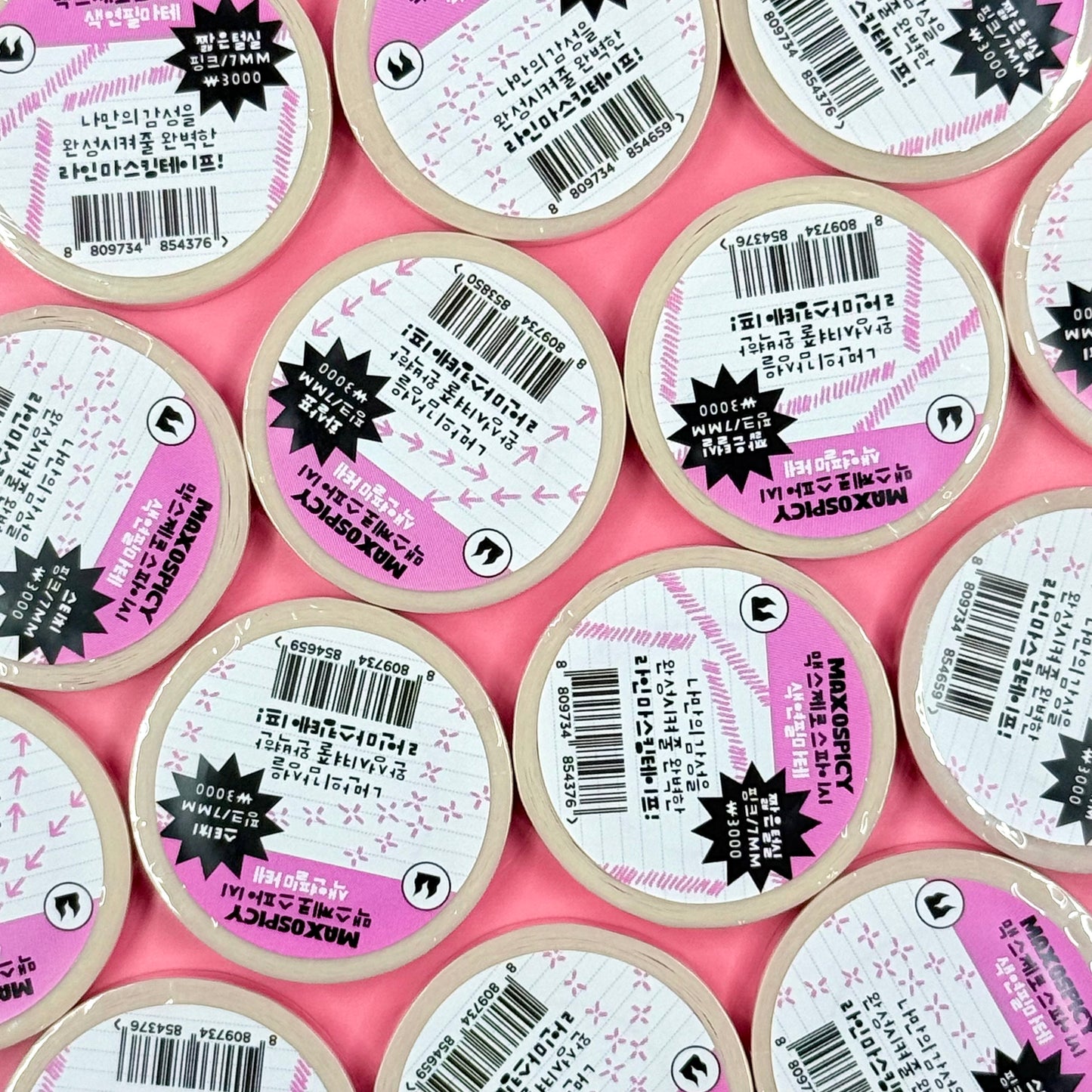 Max0Spicy Pink Mystery Washi Tape Roll - Dandy Mail