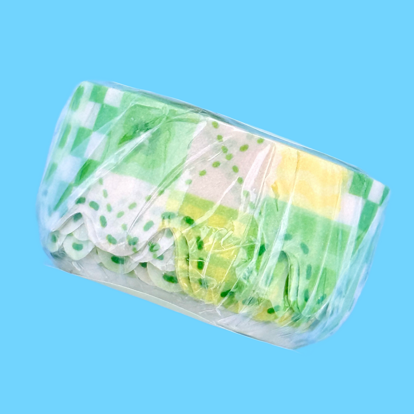 Jiok Dripping Plaid Die-cut Washi Tape
