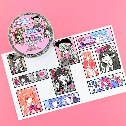 Leenahoo Snippety Girls Kiss-cut Sticker Roll - Dandy Mail