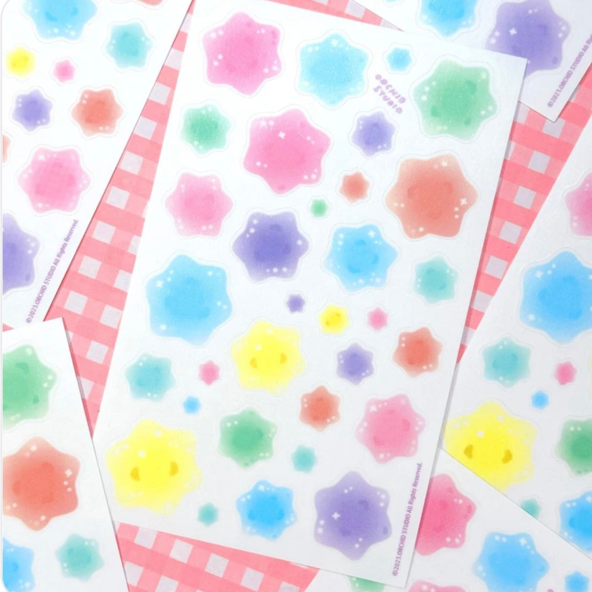 Orchid Studio Star Candy Sticker Sheet