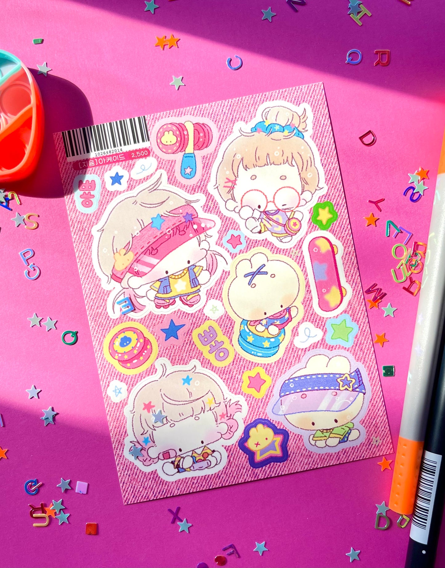 Jeeyoom Visor Pals Sticker Sheet - Dandy Mail
