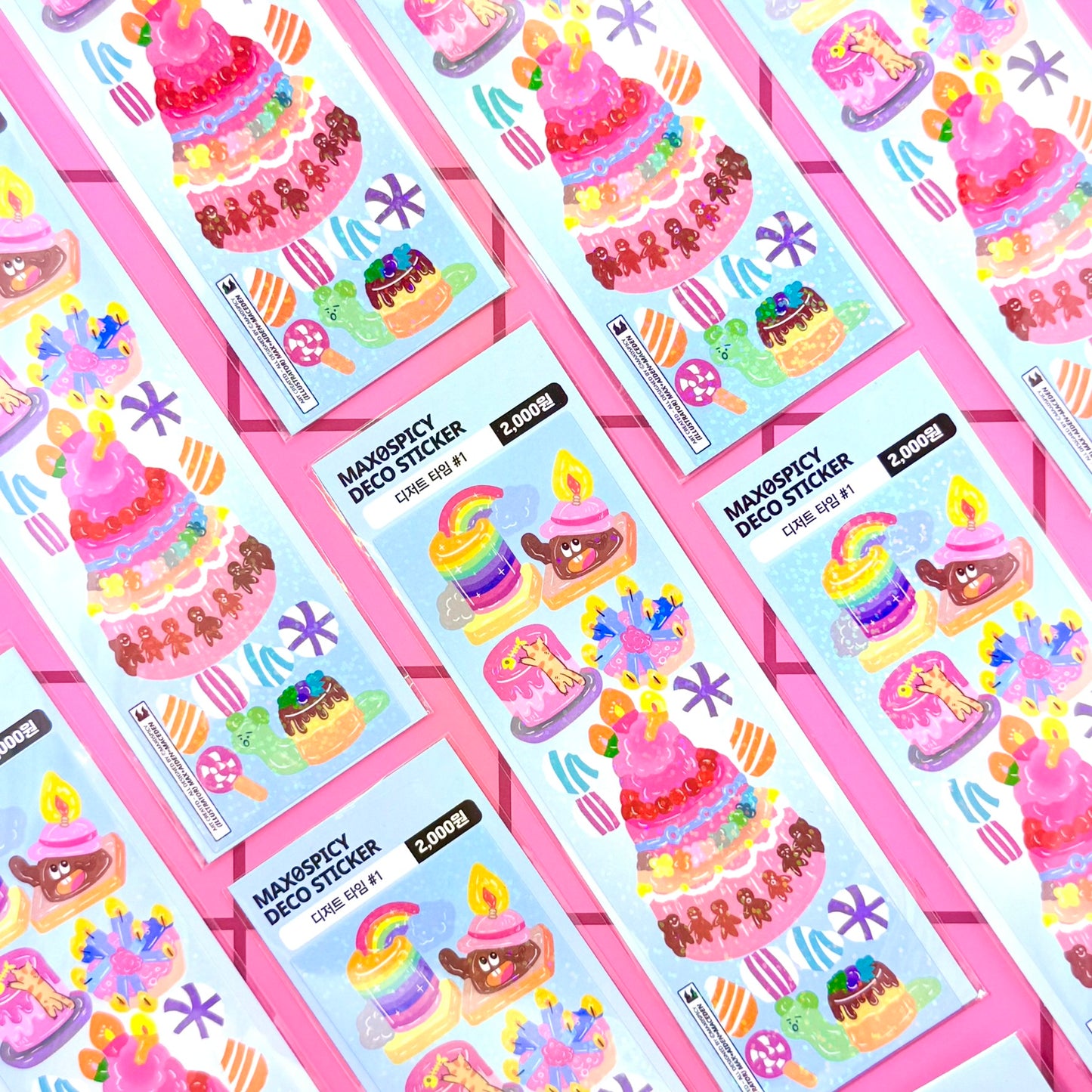Max0Spicy Dessert Time Sticker Sheet