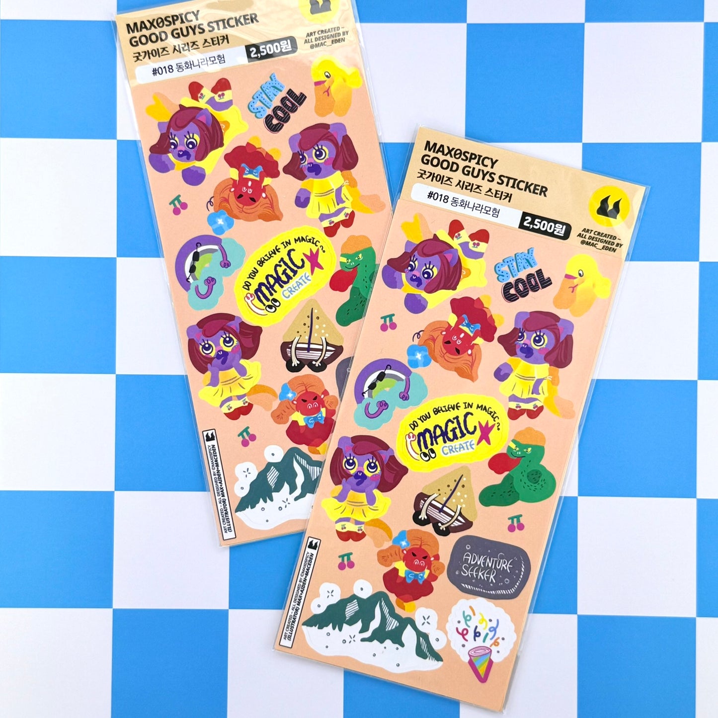 Max0Spicy Fairyland Adventure Sticker Sheet