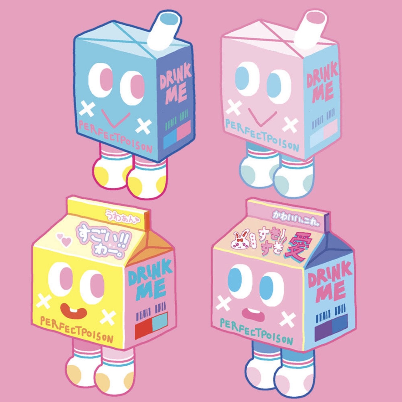 Leenahoo Milk Box Large Sticker Set - Dandy Mail