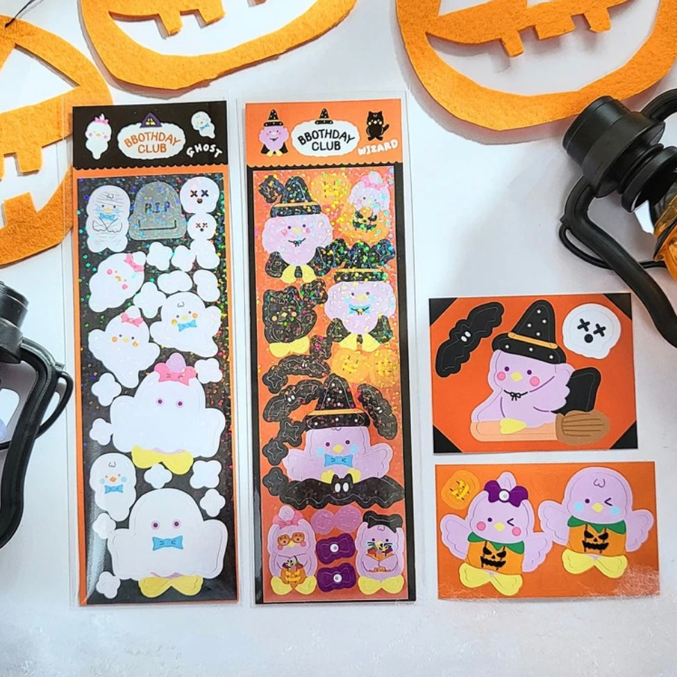 Bbothday Club Halloween Sticker Pack