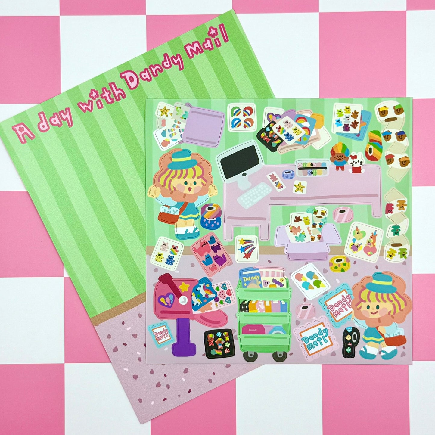 Dandy Mail x Dinga Mart Collaboration Sticker Sheet