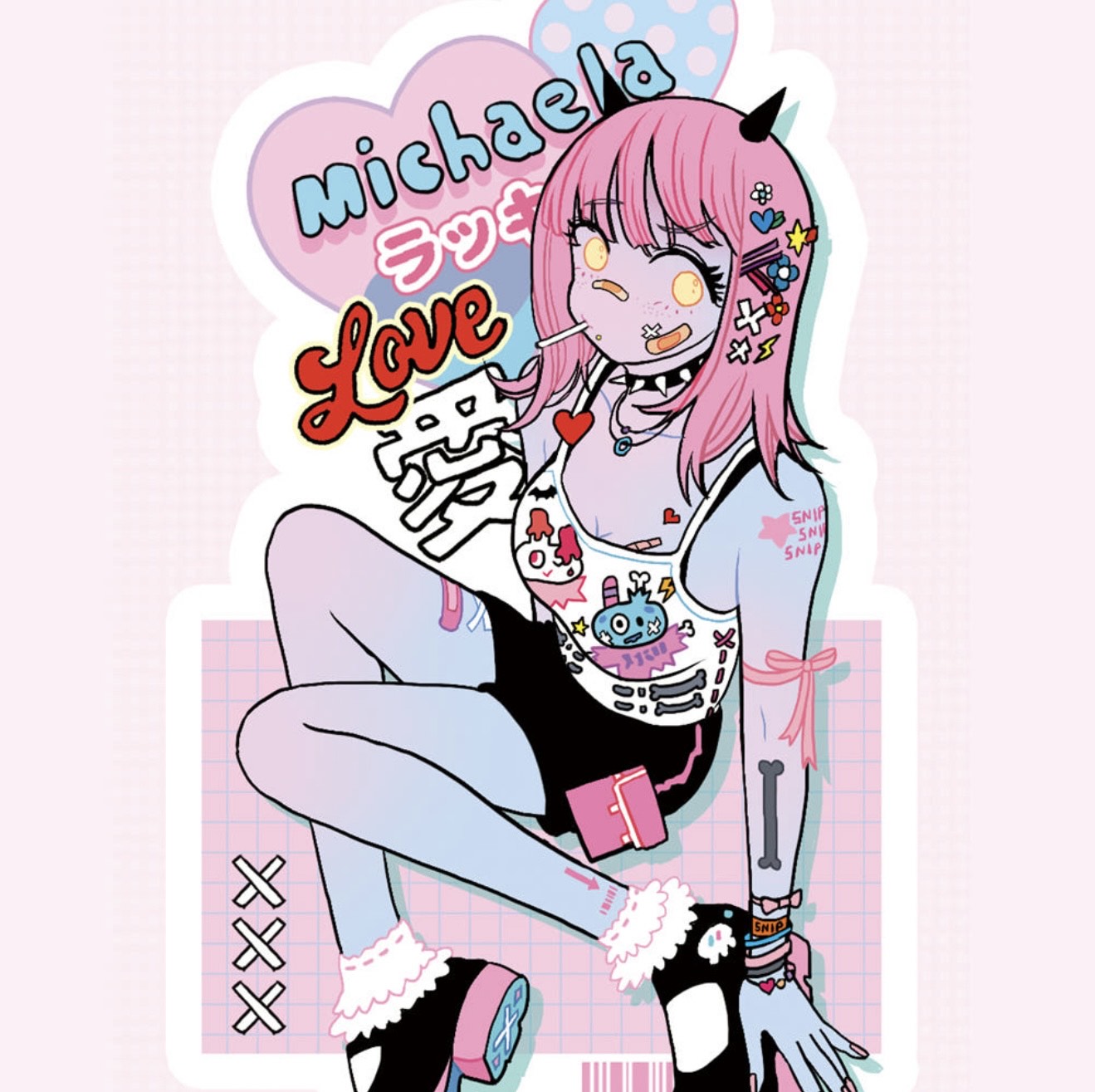 Leenahoo Michaela Sticker Sheet - Dandy Mail