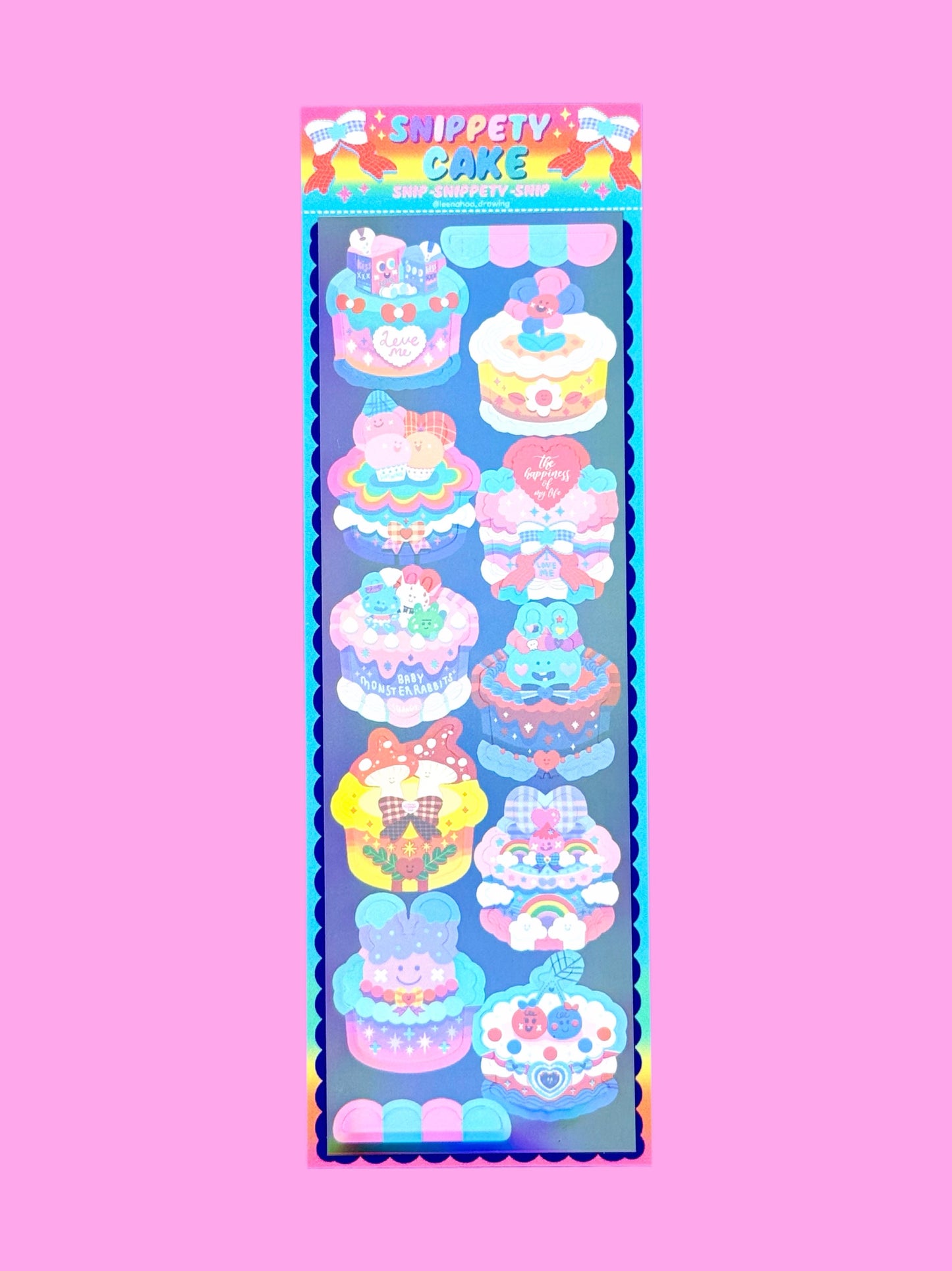 Leenahoo Snippety Cakes Sticker Sheet - Dandy Mail
