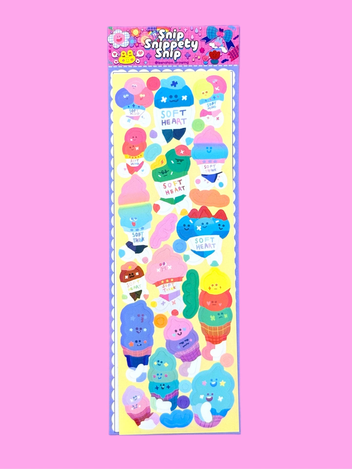 Leenahoo Soft Serve Sticker Sheet - Dandy Mail