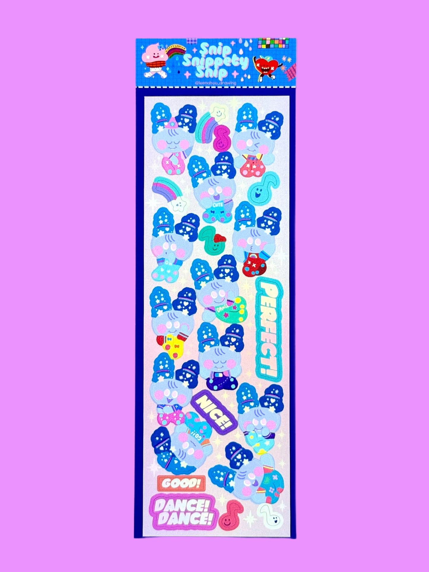 Leenahoo Baby Rabbit Sticker Sheet - Dandy Mail