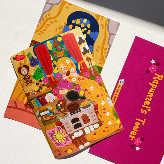 Dinga Mart Rapunzel's Tower Sticker Sheet - Dandy Mail