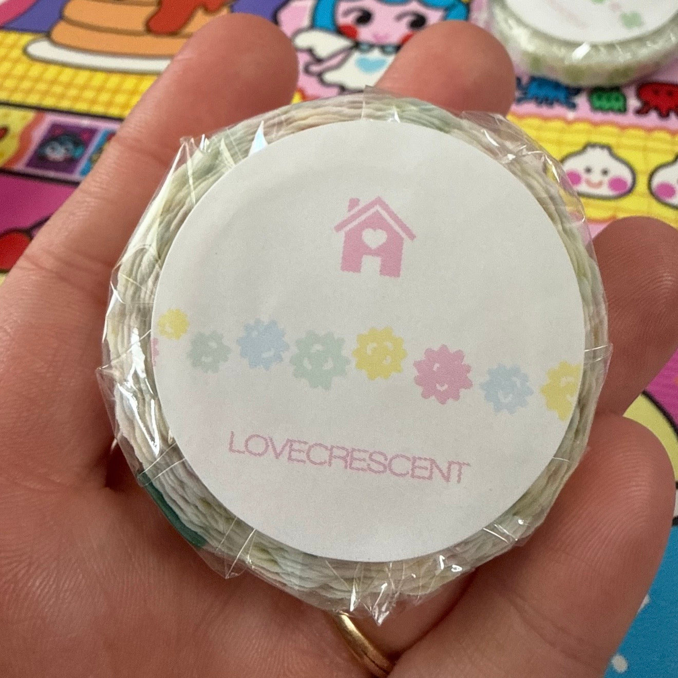 Love Crescent Die-cut Washi Tape Roll