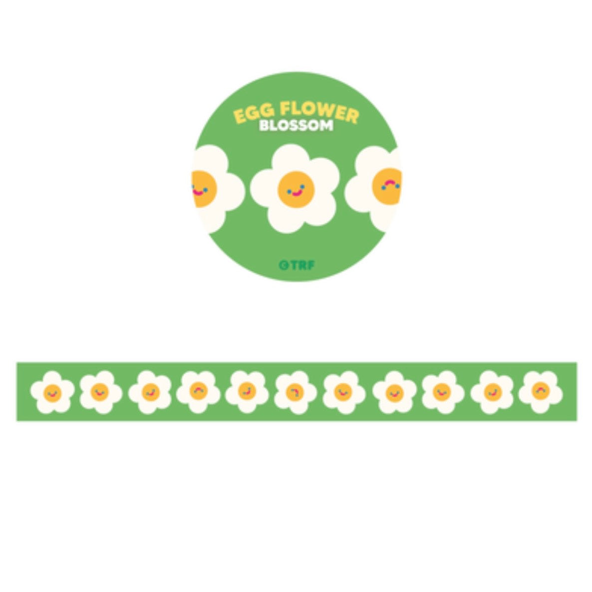 Recorder Factory Egg Flower Blossom Washi Tape