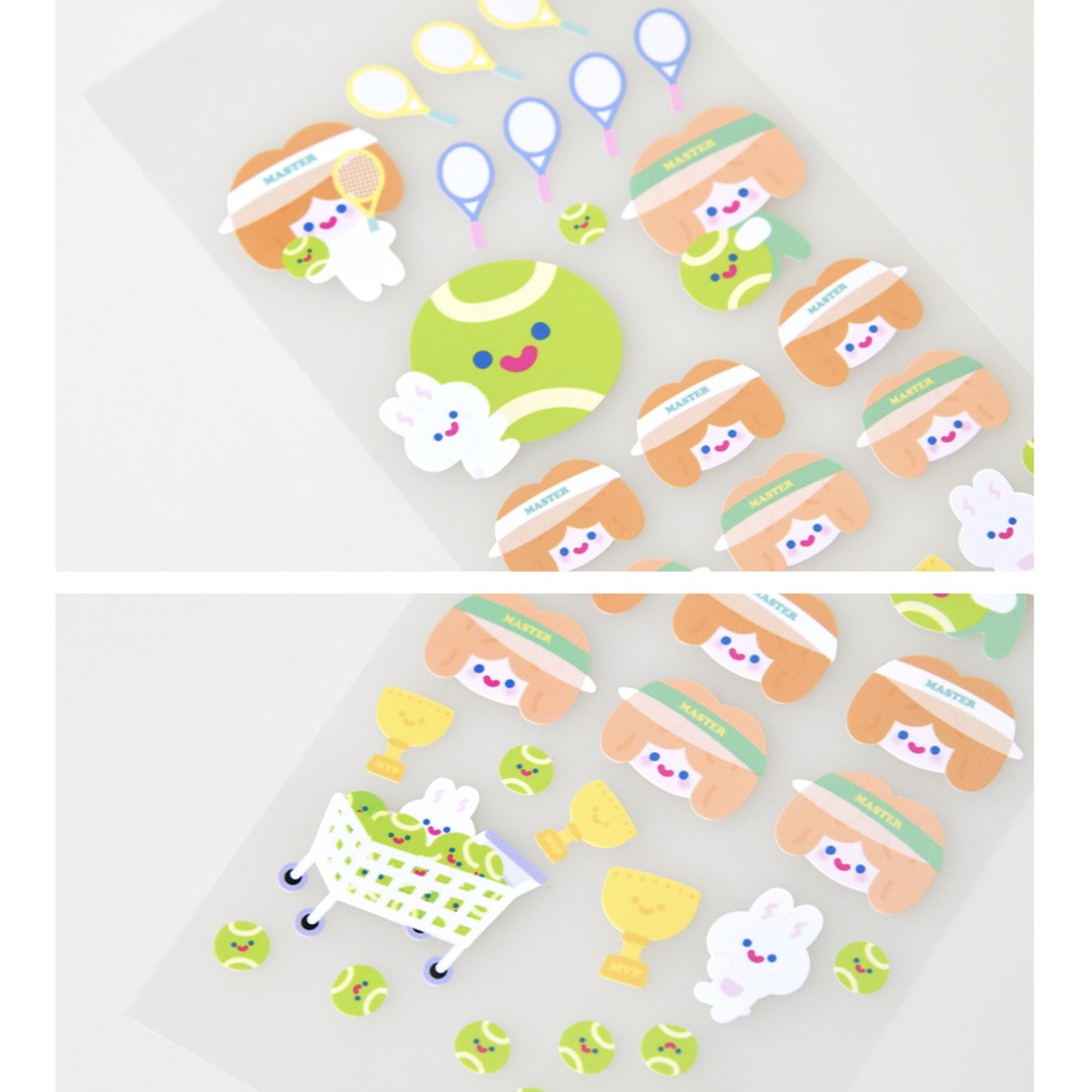 Recorder Factory Tennis Play Sticker Sheet