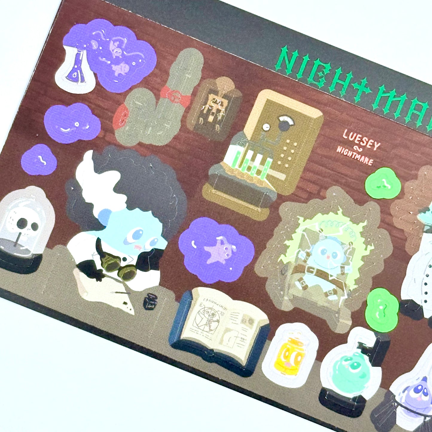 Luesey Sky Evil Scientist Sticker Sheet - Dandy Mail