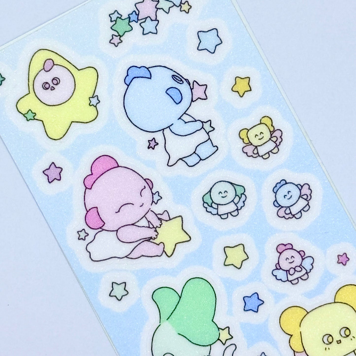 Luesey Sky Glitter Babies Sticker Sheet - Dandy Mail