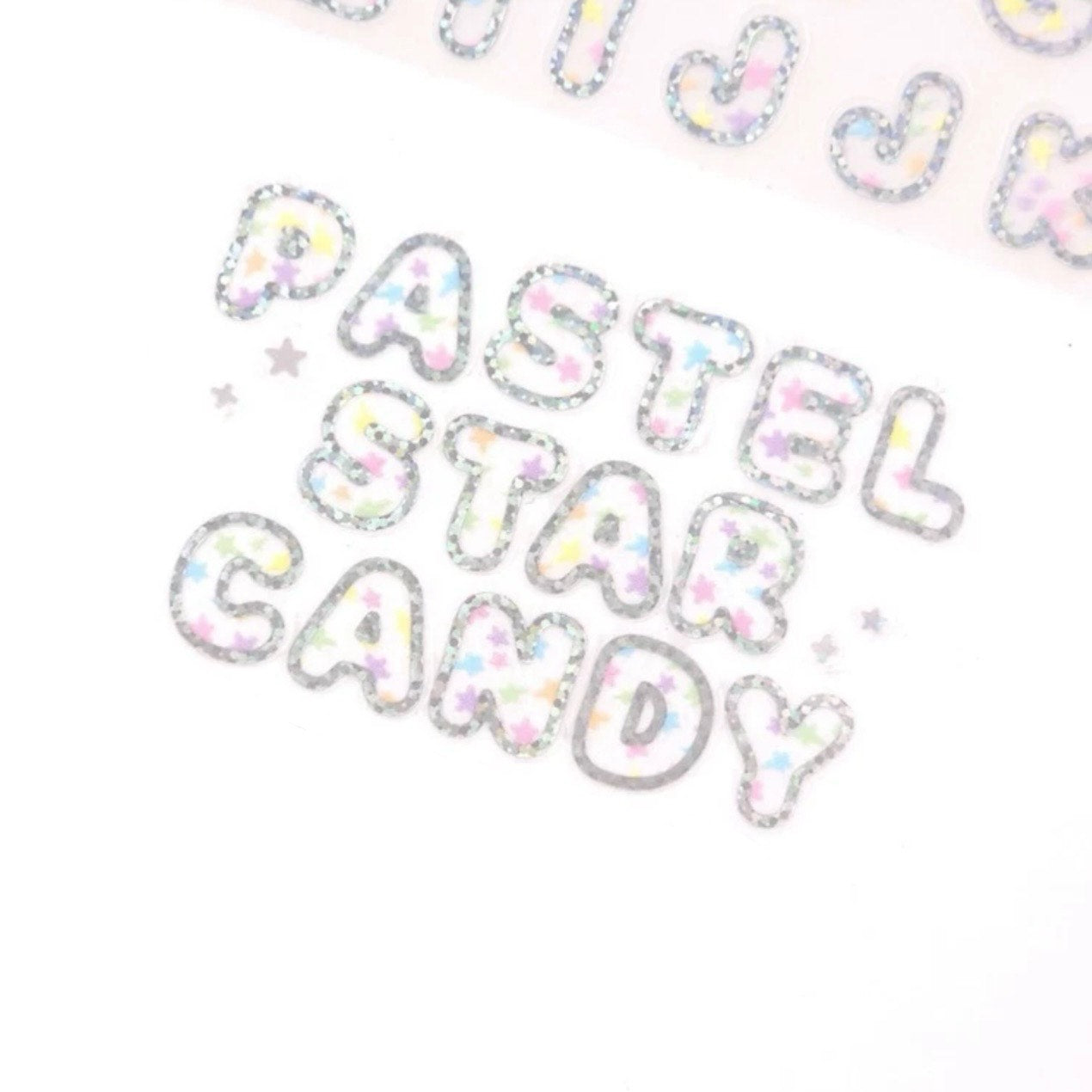Polticker Star Candy Hologram Alphabet Kiss Cut Roll