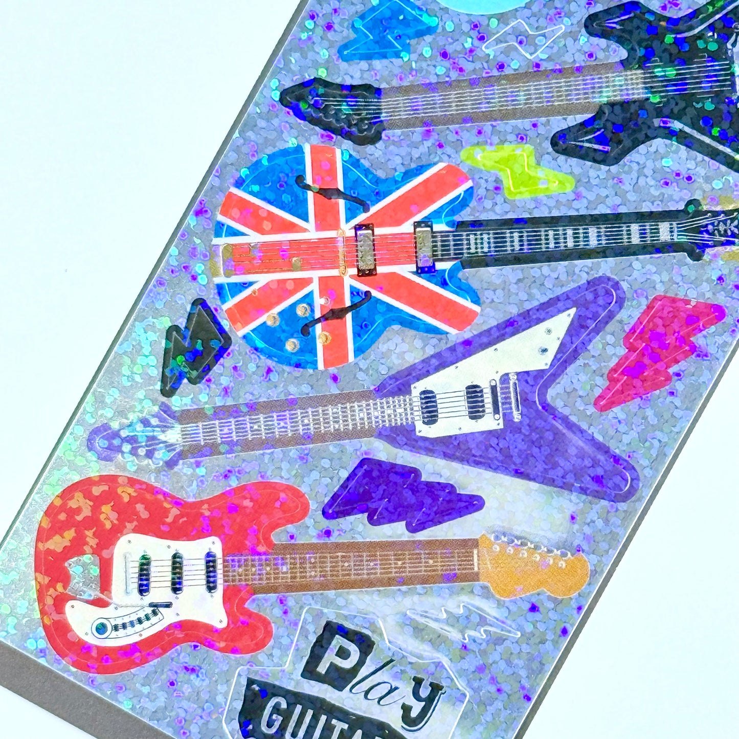 Luesey Sky Electric Guitars Sticker Sheet - Dandy Mail