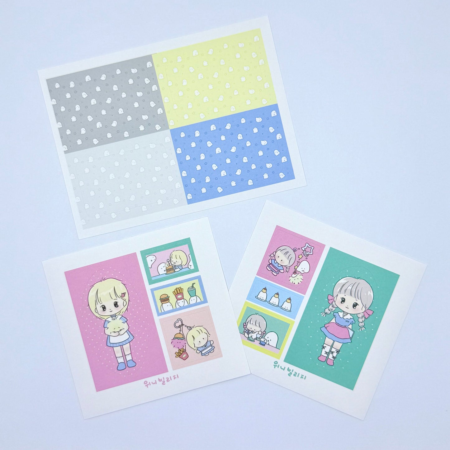 Winnie Village Diner Ghosts Sticker Pack - Dandy Mail