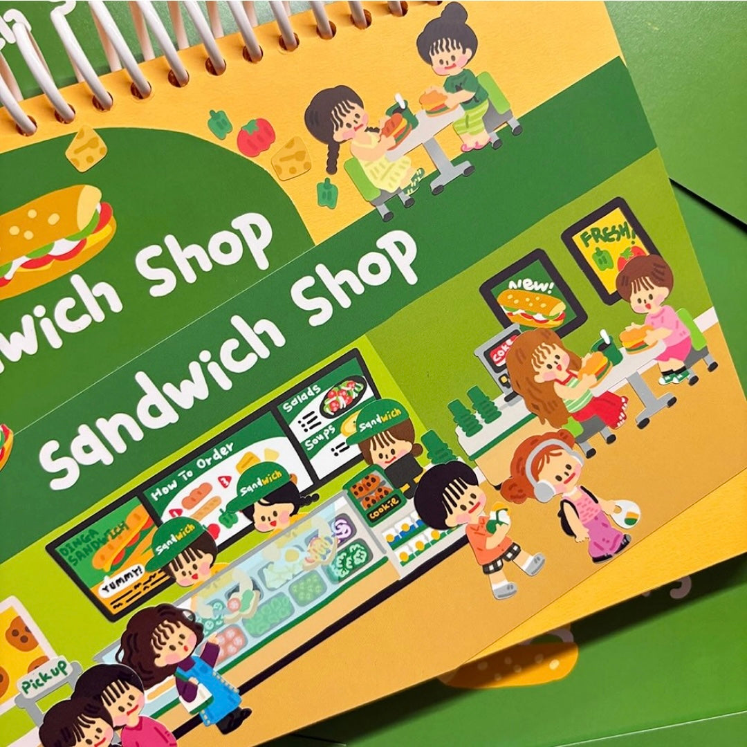 Dinga Mart Sandwich Shop Sticker Sheet - Dandy Mail