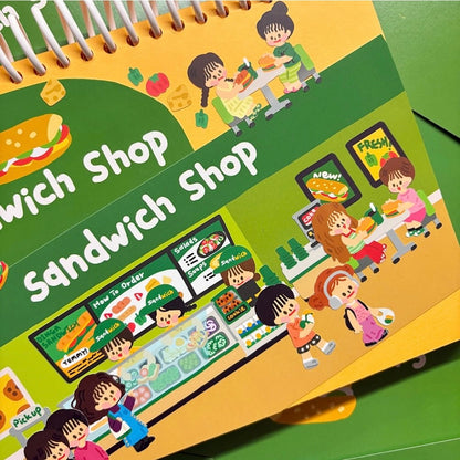 Dinga Mart Sandwich Shop Sticker Sheet - Dandy Mail