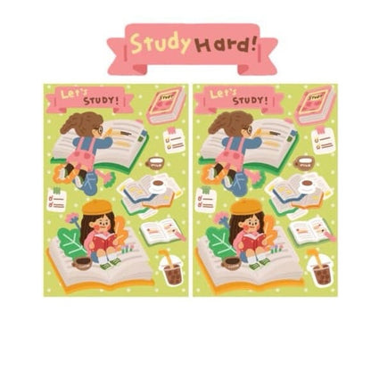 Dinga Mart New Years Resolutions Sticker Sheets