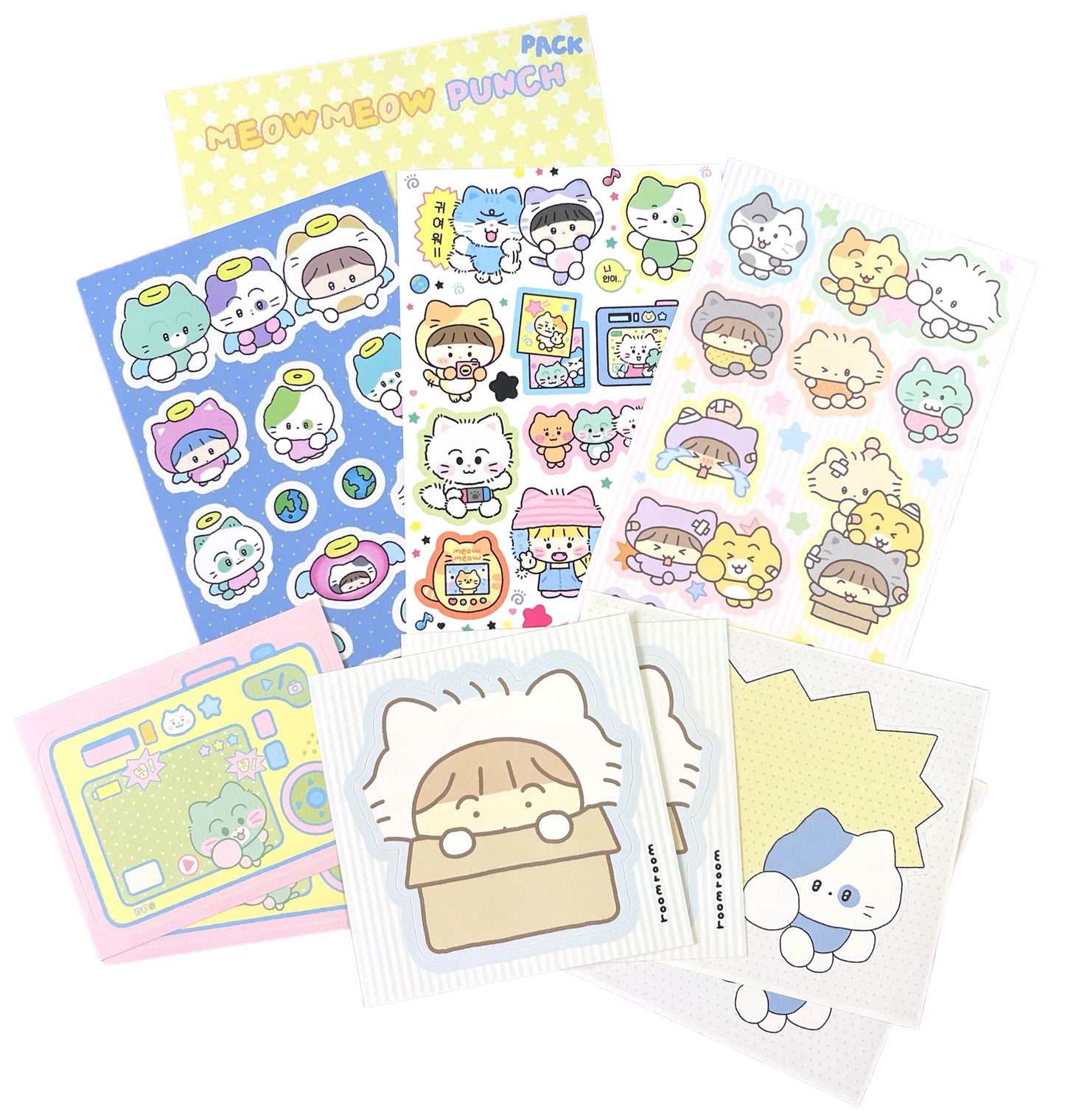 Ppomppom Studio Meow Meow Punch Pack - Dandy Mail