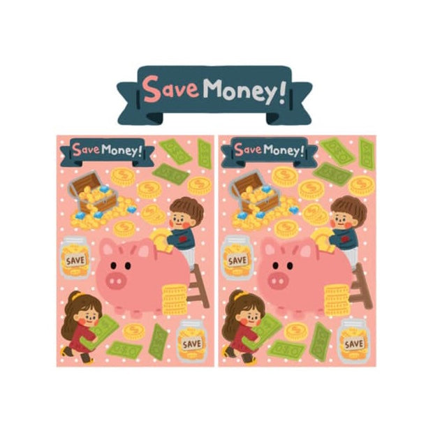 Dinga Mart New Years Resolutions Sticker Sheets