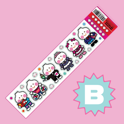 Leenahoo Neon Character Sticker Sheet