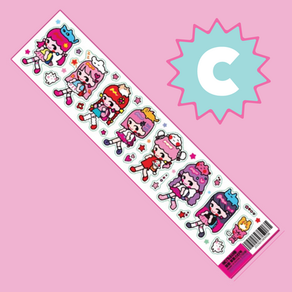 Leenahoo Neon Character Sticker Sheet