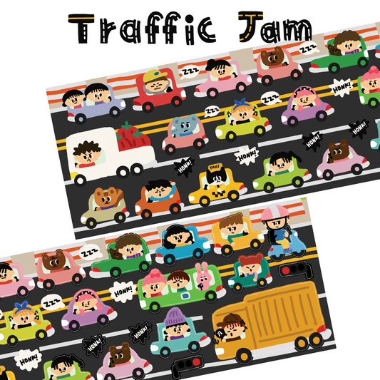 Dinga Mart Traffic Jam Sticker Sheet - Dandy Mail