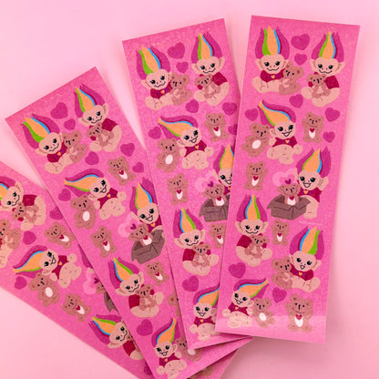 FlyFlyUnicorn Happy Troll Sticker Sheet