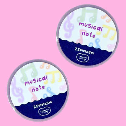 Red Bean Village Music Notes Kiss-cut Tape